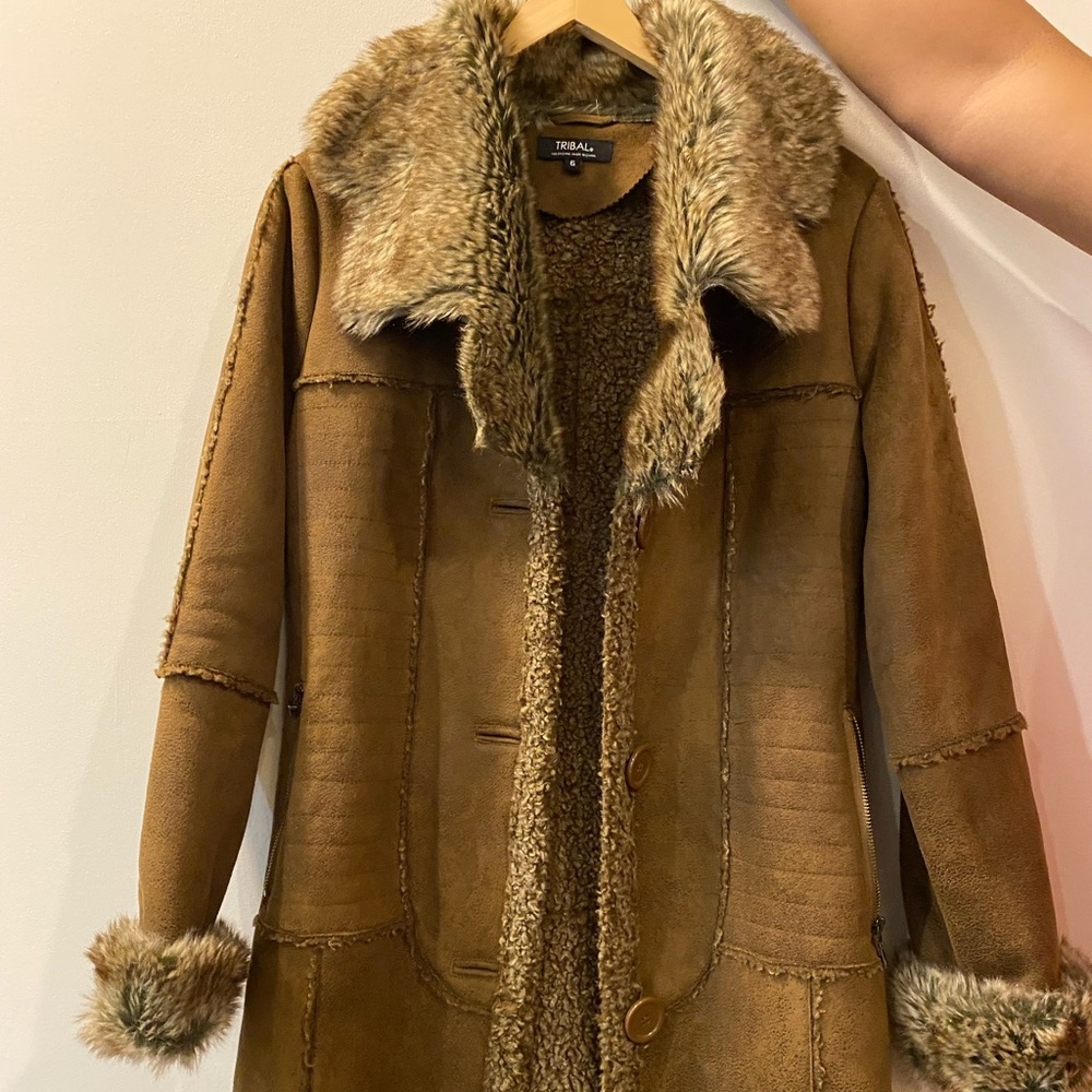 Long fur coat